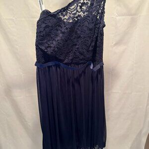 Davids bridal single shoulder dress